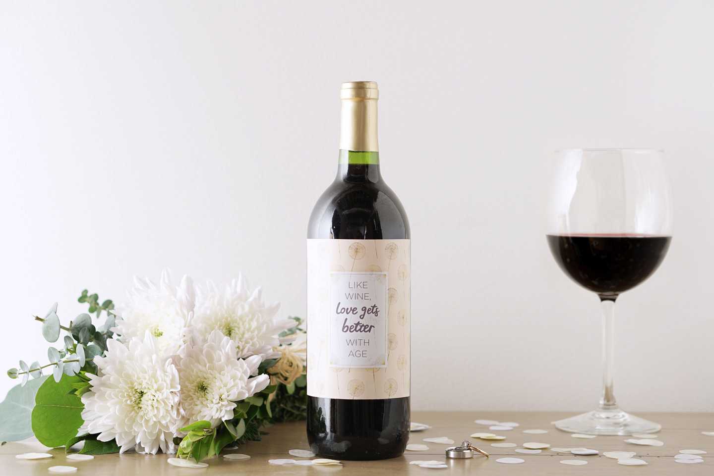 6 Printable Wine Bottle Labels For Special Occasions – Ftd Inside Free Wedding Wine Label Template