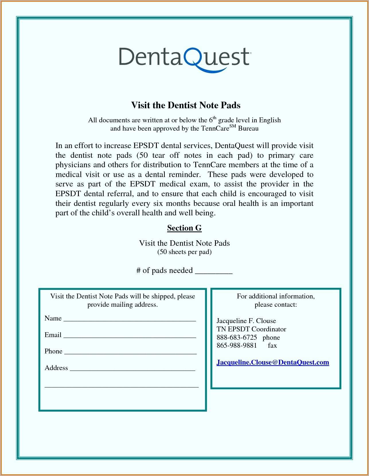 7+ Dental Note Examples – Pdf | Examples In Dentist Note For School Template