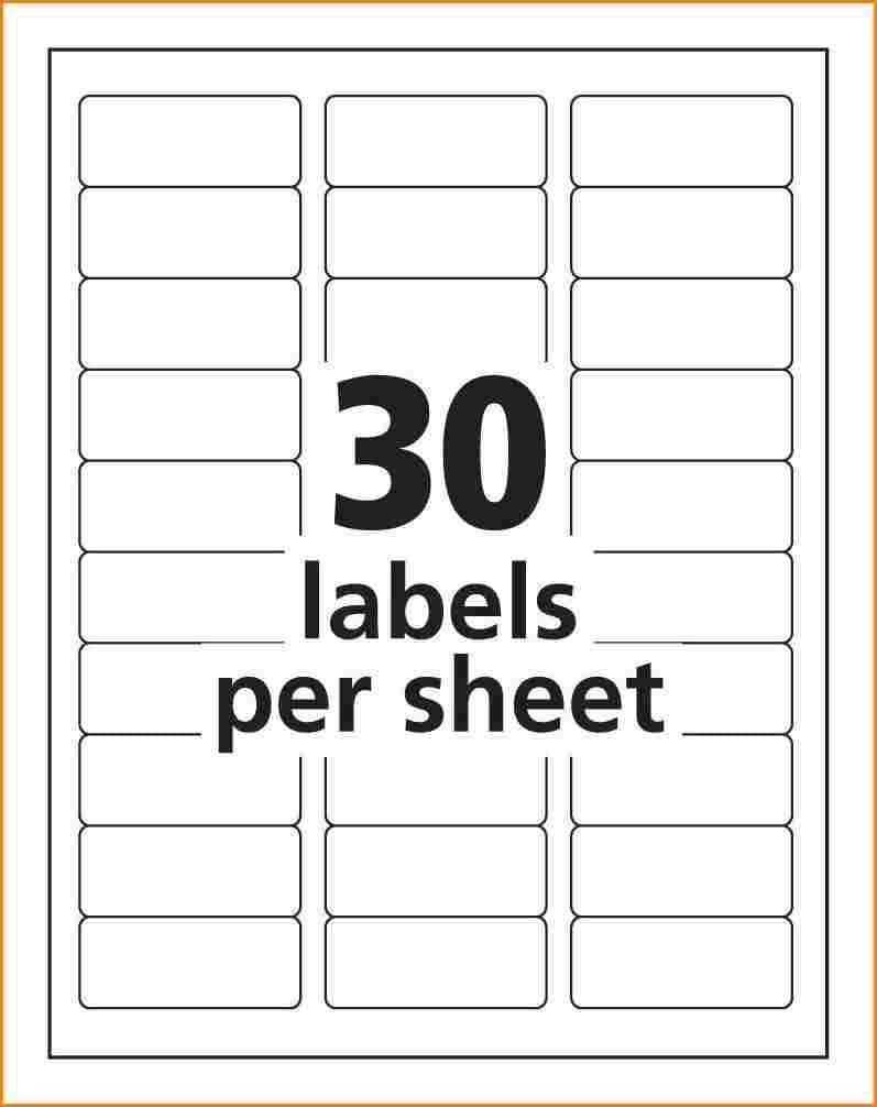 70Mm X 25Mm Labels Per Sheet Online Label Es Microsoft Word In Free Label Templates For Word