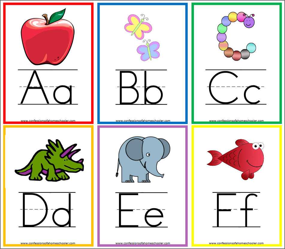 8 Free Printable Educational Alphabet Flashcards For Kids Throughout Free Printable Flash Cards Template