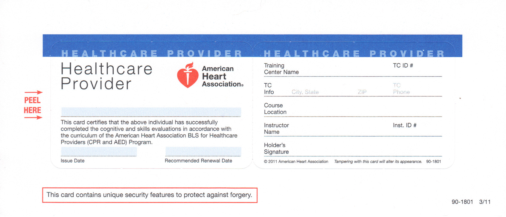 9 Best Photos Of Print Blank Cpr Card – American Heart With Regard To Cpr Card Template