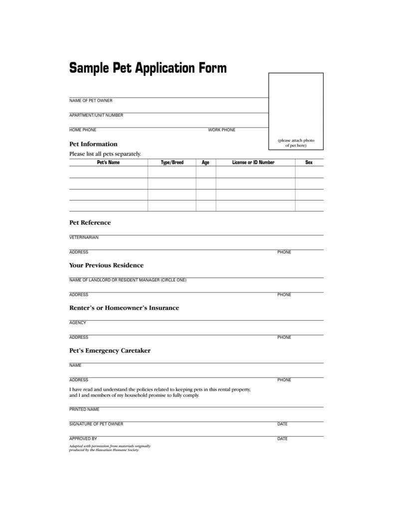 9+ Puppy Application Form Templates - Pdf, Doc | Free For Dog Grooming Record Card Template