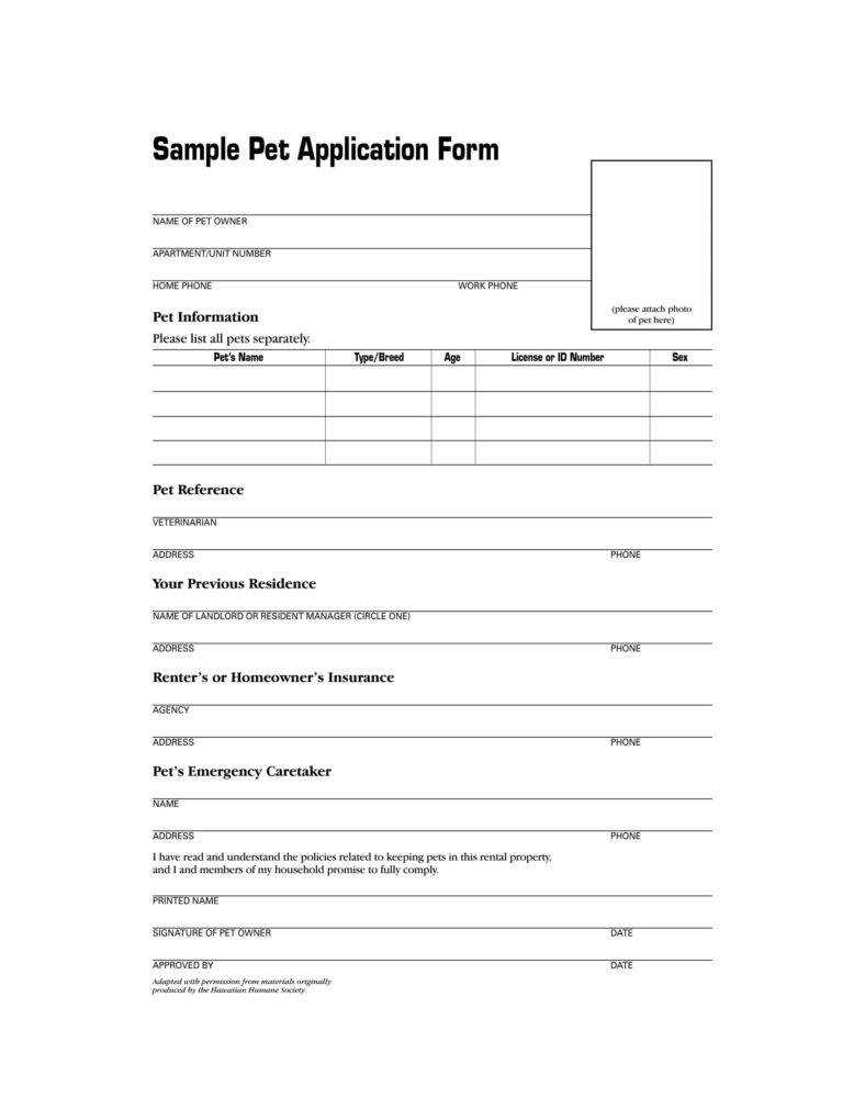 9+ Puppy Application Form Templates – Pdf, Doc | Free For Dog Grooming Record Card Template