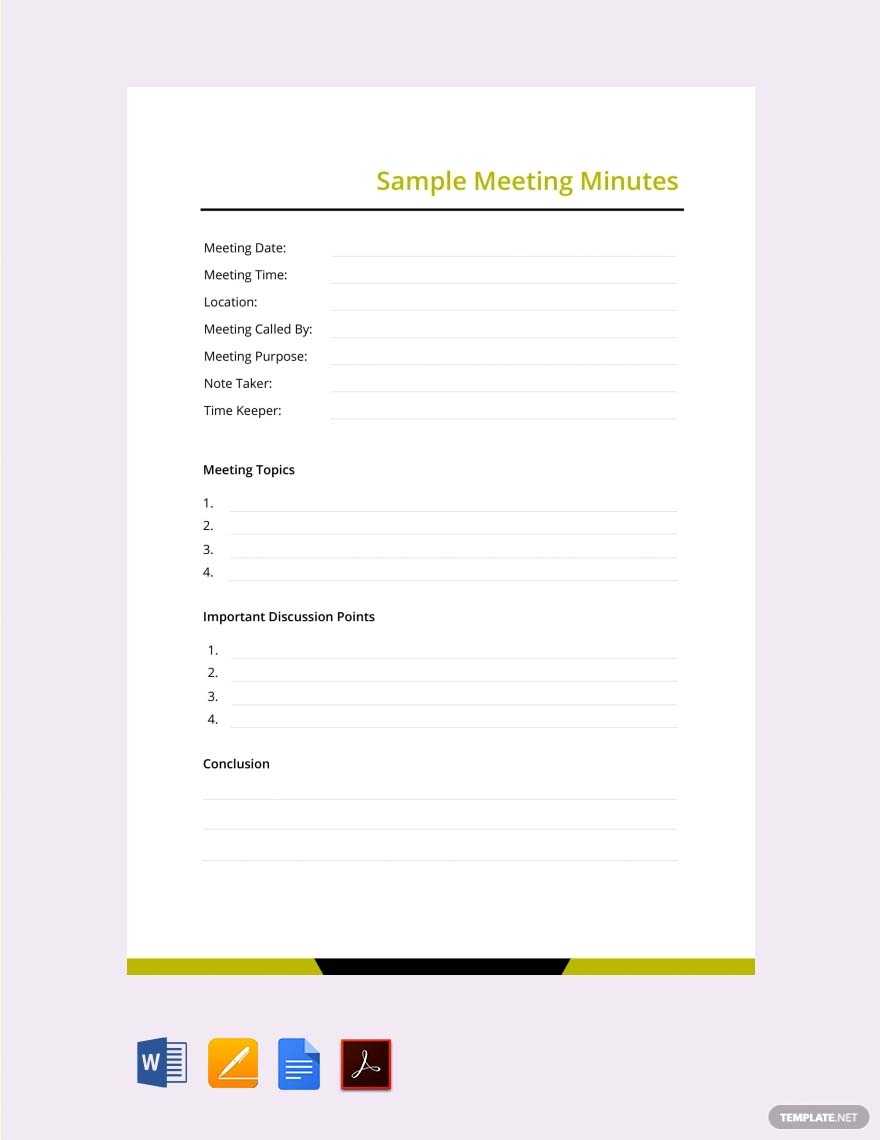 9+ School Meeting Minutes Templates In Word, Pdf, Apple Intended For Corporate Minutes Template Word
