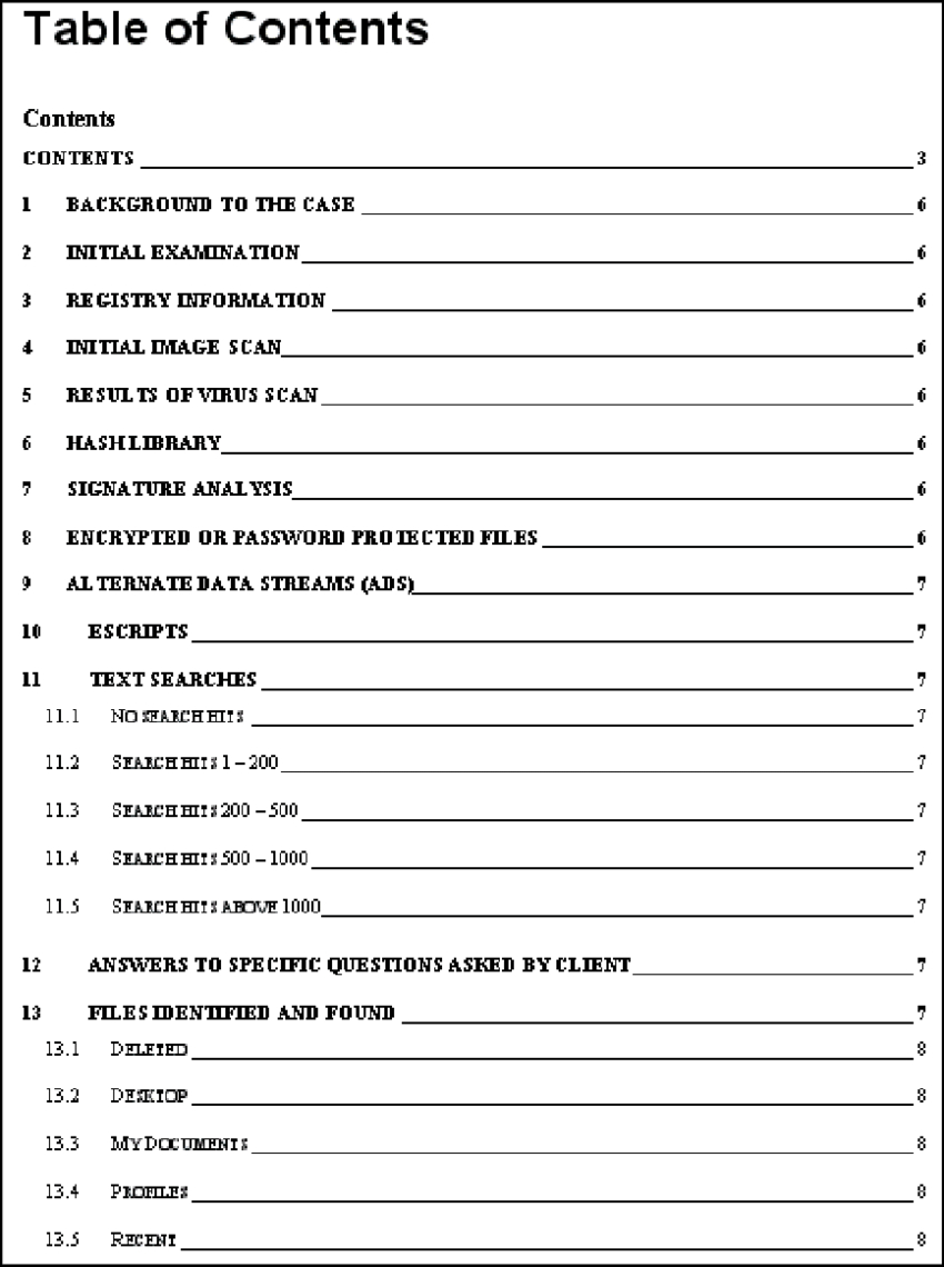 A Digital Forensic Report Format 44 | Download Scientific Pertaining To Forensic Report Template