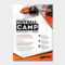 A4 American Football Poster / Advertisement Template In Psd With Regard To Football Camp Flyer Template Free