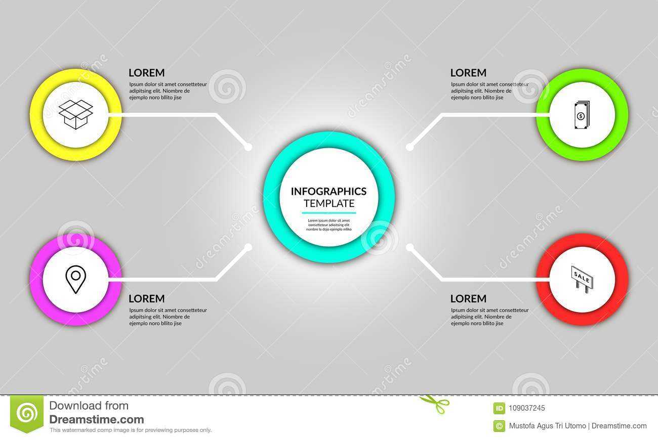 Abstract Circle Infographic Template Design Stock Image For Easy Infographic Template