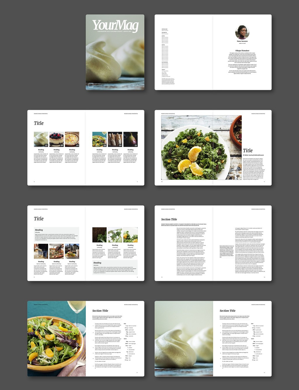 Adobe Indesign Magazine Template From Alfianbrand Indesign In Free Indesign Newsletter Templates