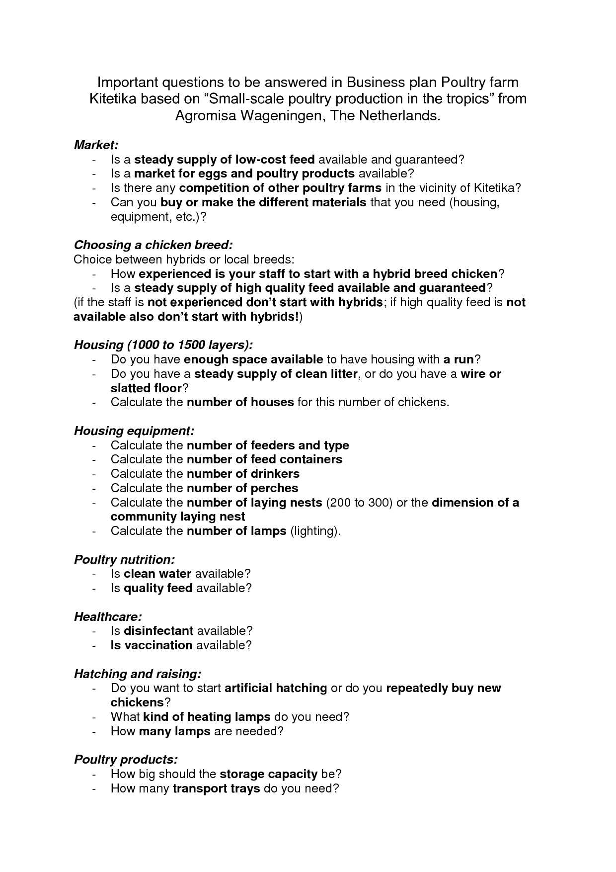 Agriculture Business Plan Sample Plans Template Free Intended For Free Agriculture Business Plan Template