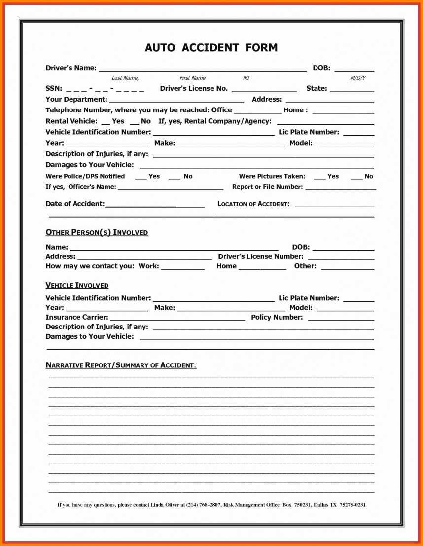 Fake Insurance Policy Template