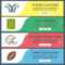 American Football Web Banner Templates Set. Shoulder Pad, Field.. Intended For Football Menu Templates