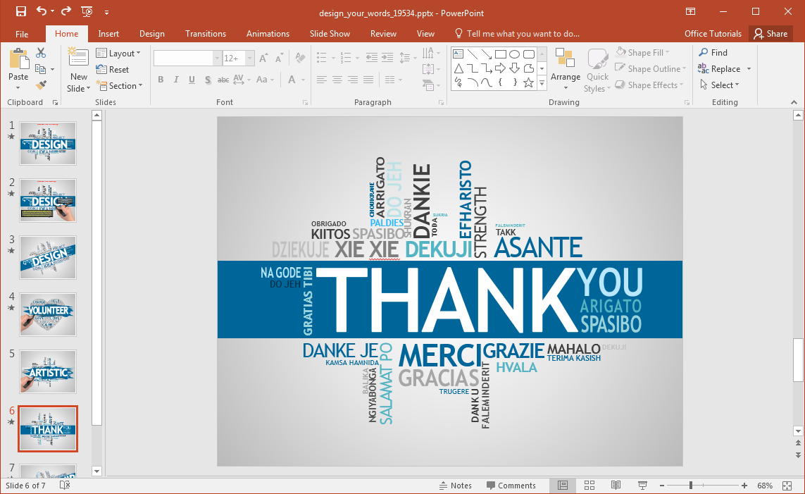 Animated Word Cloud Powerpoint Template Throughout Free Word Collage Template