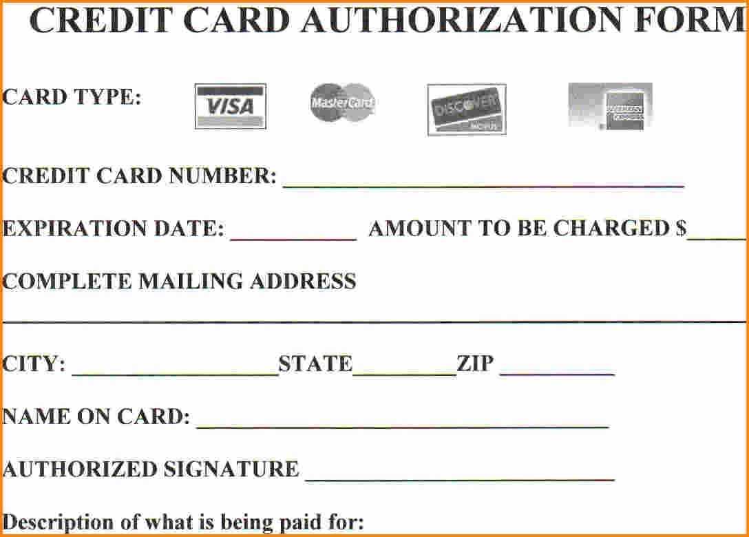 Are You At Risknot Using Credit Card Authorization Forms Throughout Credit Card Billing Authorization Form Template
