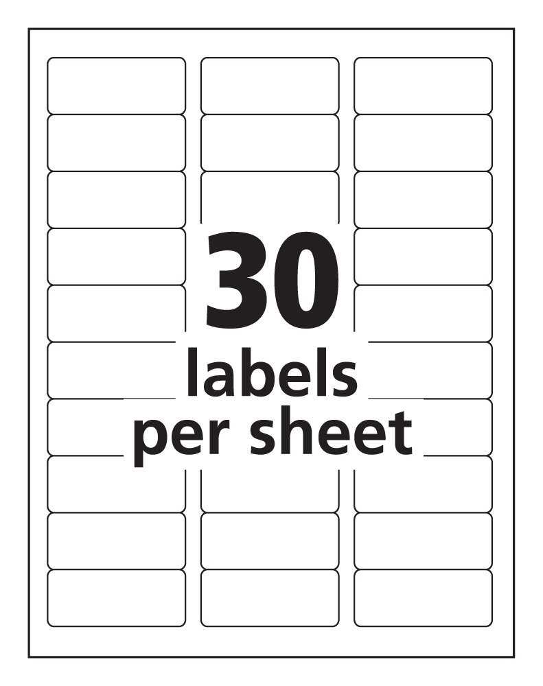 Avery 30 Labels – Colona.rsd7 Inside Free Templates For Labels In Word