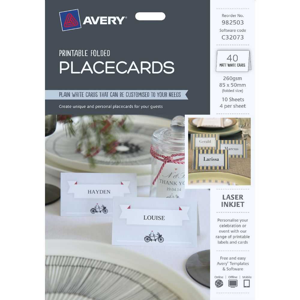 Avery Place Cards Template. 6 Per Sheet Quotes. Http With Free Place Card Templates 6 Per Page