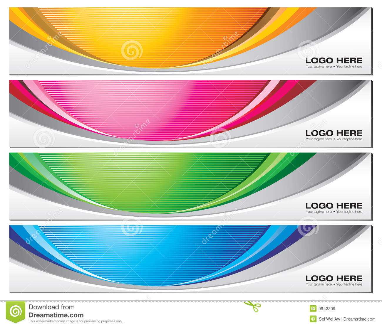 Banner Templates Stock Vector. Illustration Of Vector – 9942309 Regarding Free Website Banner Templates Download