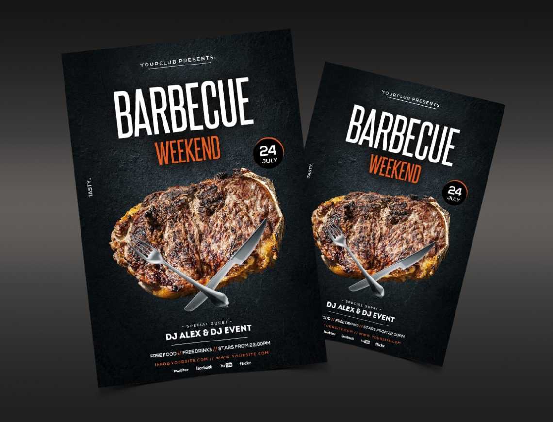 Barbecue Weekend – Free Bbq Psd Flyer Template | Downloadnow Regarding Free Bbq Flyer Template