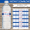 Baseball Party Water Bottle Labels Template Inside Drink Bottle Label Template