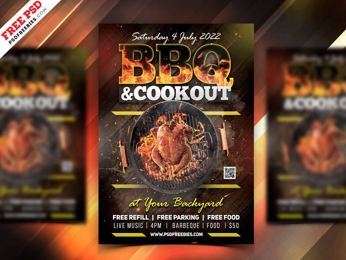 Bbq Party Flyer Template Psd | Psdfreebies Intended For Free Bbq Flyer Template