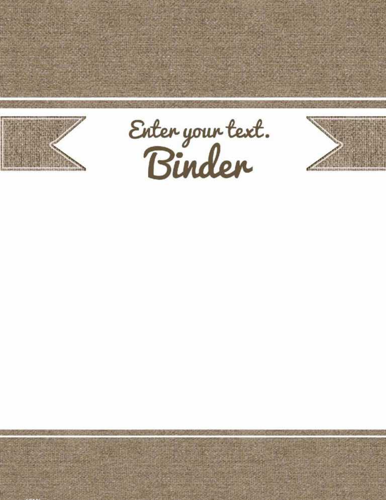 Free Printable Binder Cover Templates Best Professional Templates