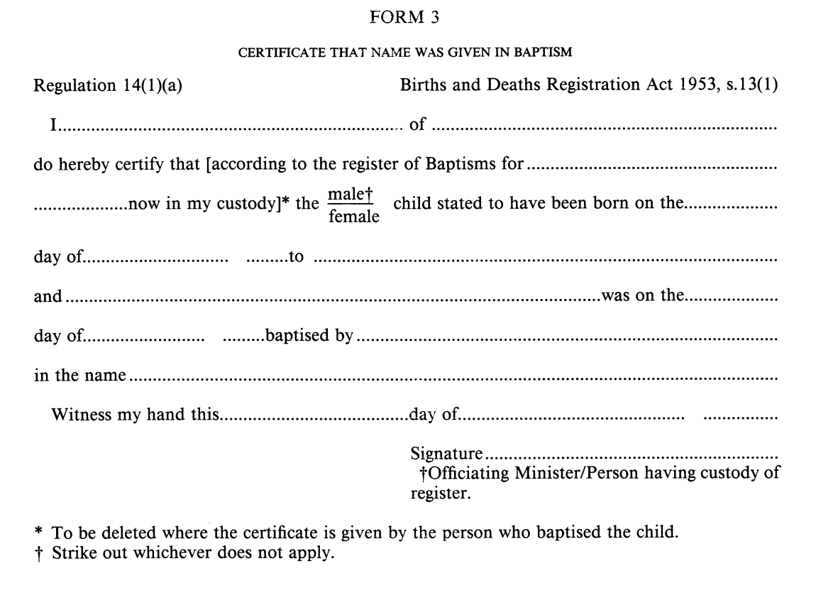 Birth Registration In England & Wales | Deed Poll Office For Deed Poll Name Change Letter Template