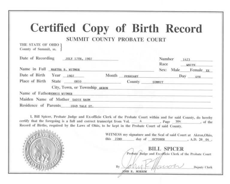Blank Birth Certificate Printable Form Mississippi Ms Bd Pdf For