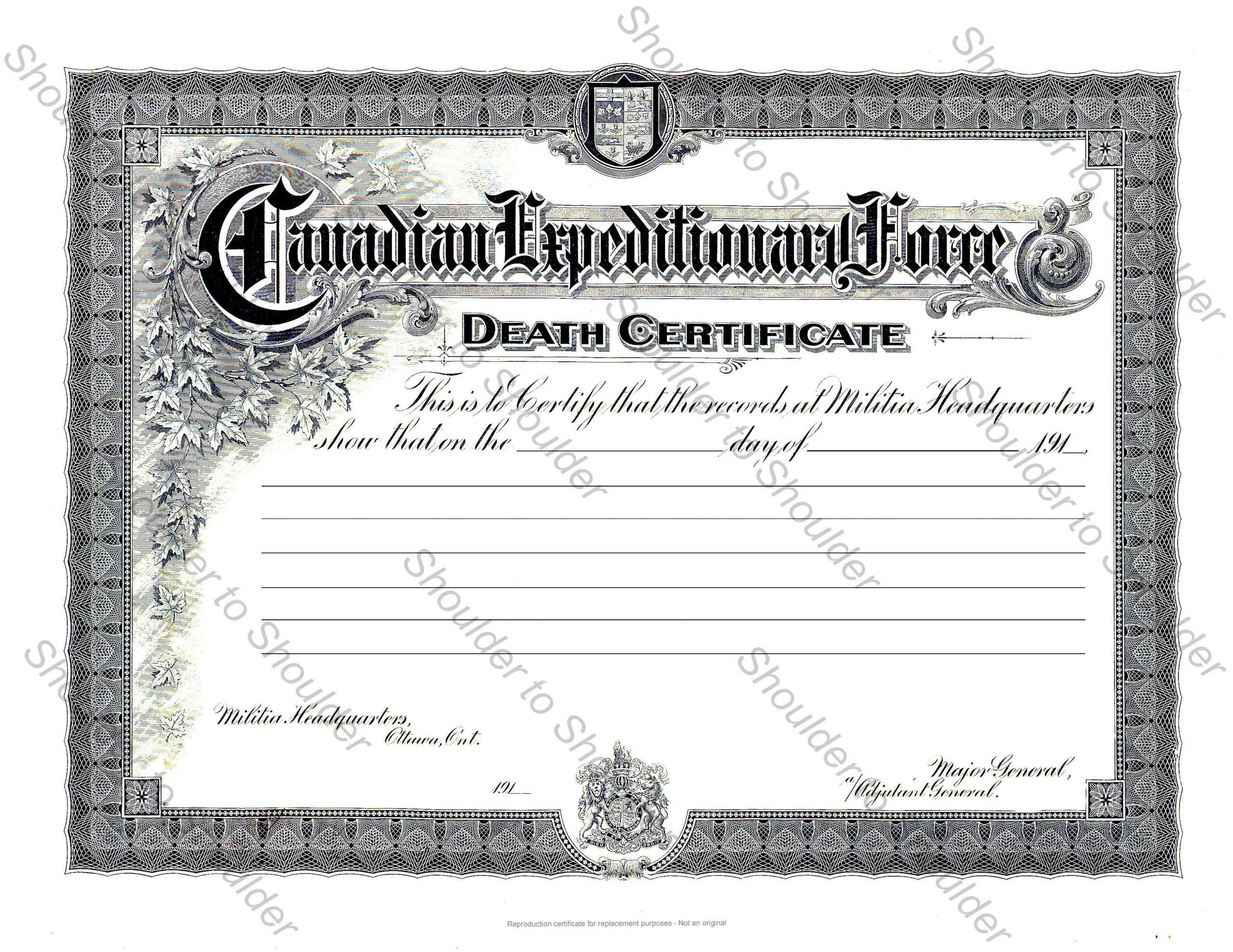 Blank Death Certificate Template ] – Fake Death Certificate Pertaining To Fake Death Certificate Template