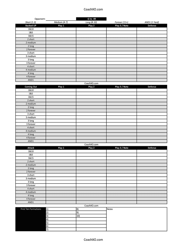 Blank Football Play Sheet Template Excel – Fill Online With Regard To Football Scouting Report Template