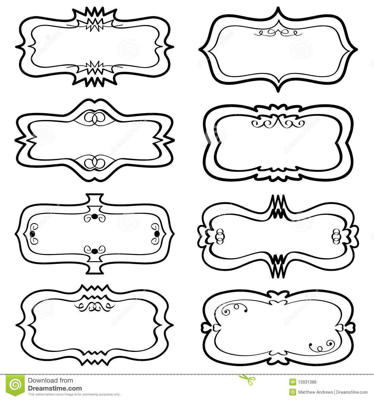 Blank Labels Stock Vector. Illustration Of Classic, Isolated Pertaining To Decorative Label Templates Free