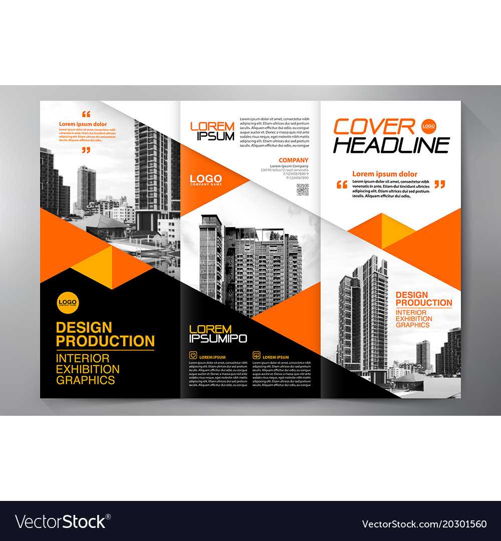 Brochure 3 Fold Flyer Design A4 Template Throughout E Brochure Design Templates