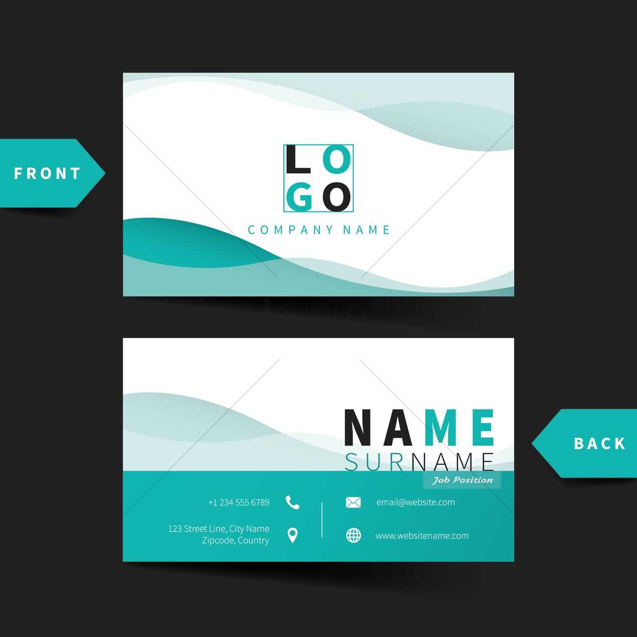 Business Card Template Vector Image – 1822200 | Stockunlimited In Email Business Card Templates