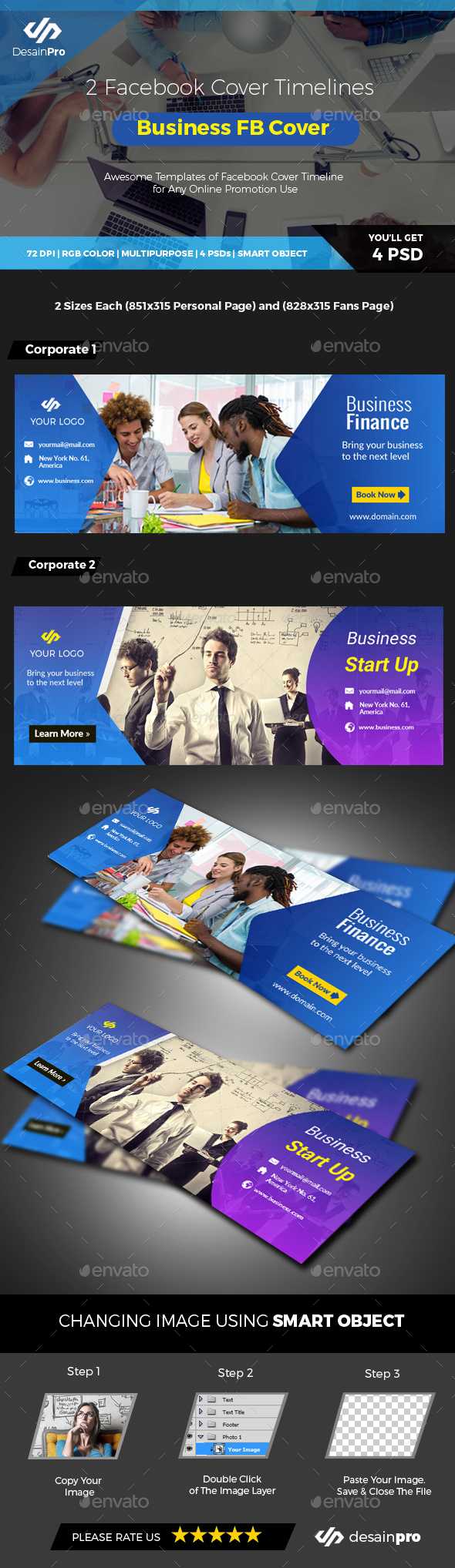 Business Fb Graphics, Designs & Templates From Graphicriver Within Facebook Templates For Business