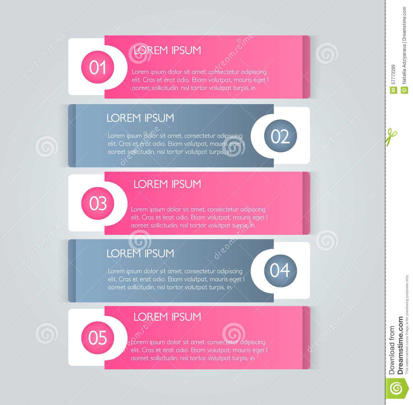 Business Infographics Tabs Template For Presentation For Flyer With Tabs Template