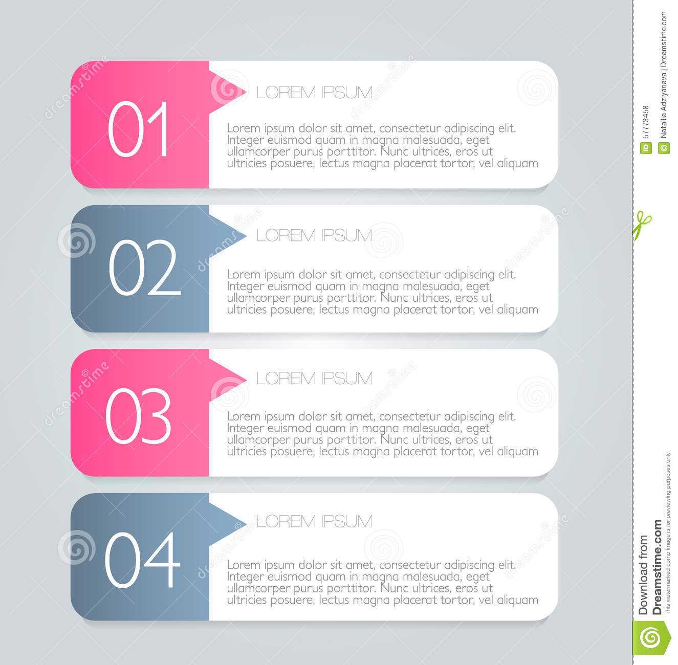 Business Infographics Tabs Template For Presentation Intended For Flyer With Tabs Template