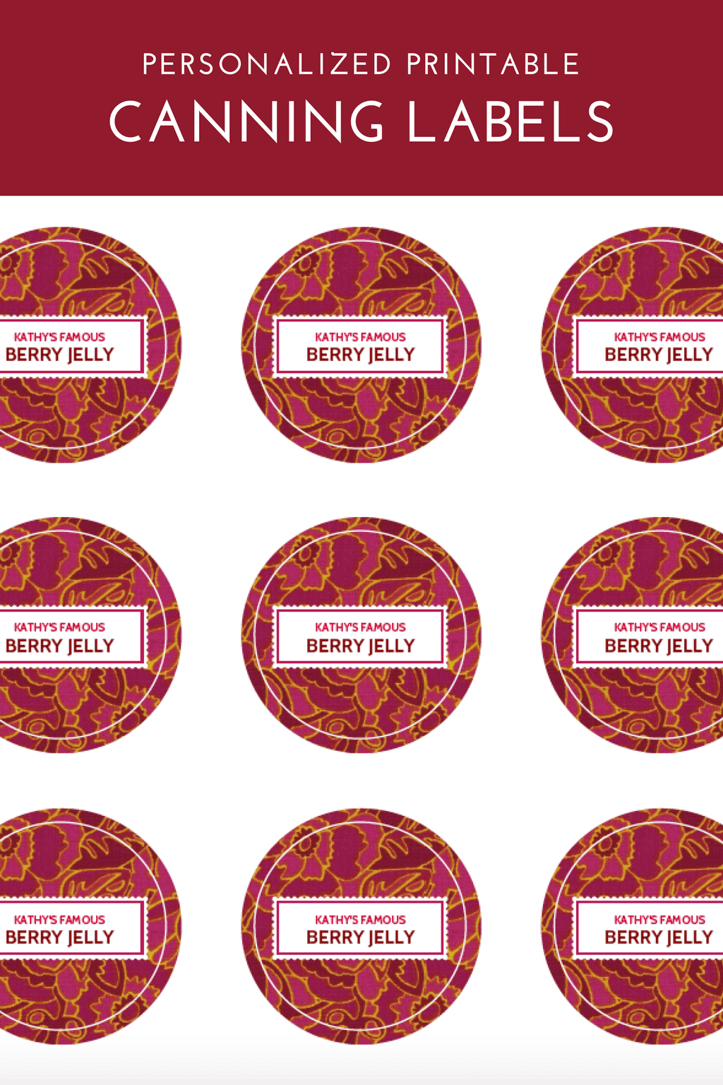 Canning Label Template – Merriment Design With Regard To Chutney Label Templates