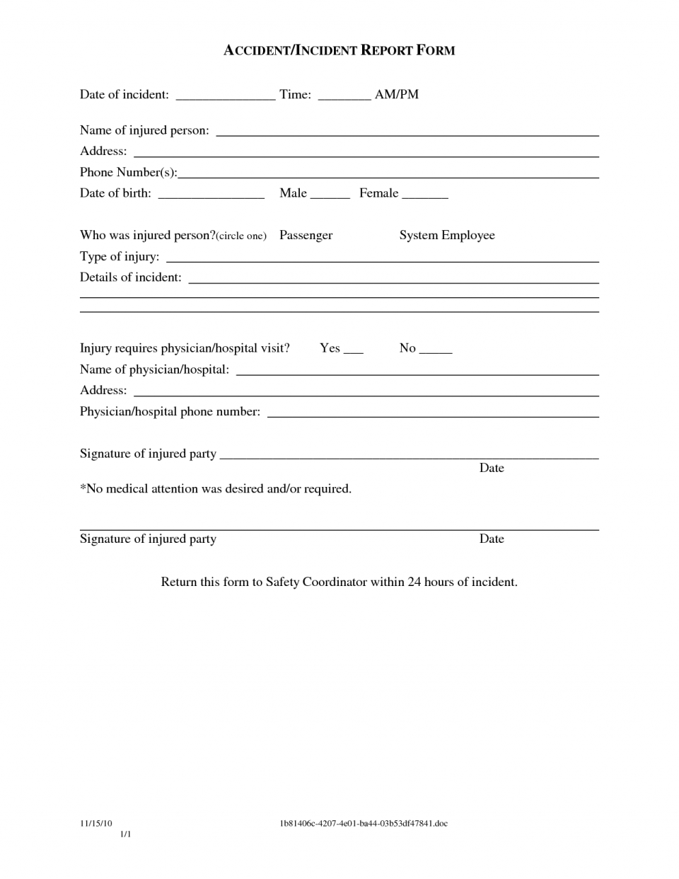 Car Donation Form Template Sample Police Incident Report For Donation Report Template