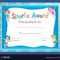 Certificate Template With Kids Swimming With Free Swimming Certificate Templates
