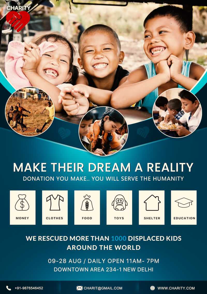 Charity Donation Flyer Free Psd | Psddaddy Throughout Free Printable Fundraiser Flyer Templates