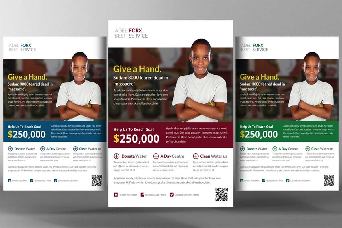 Charity Donation Flyer Template Pertaining To Donation Flyer Template