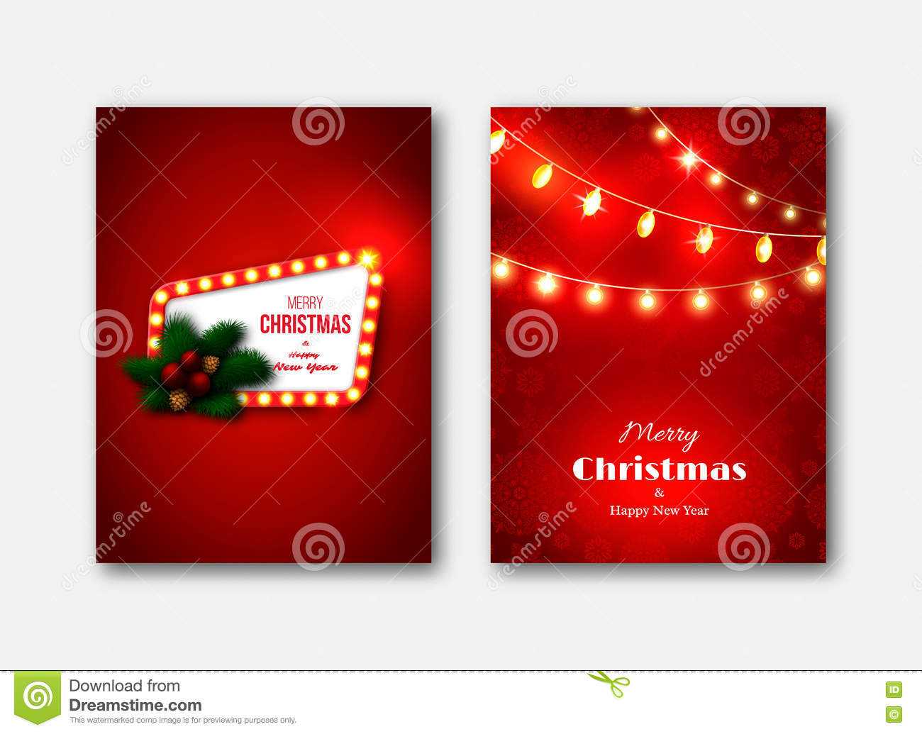 Christmas Brochures Templates, Decorative Cards. Retro Frame Within Christmas Brochure Templates Free