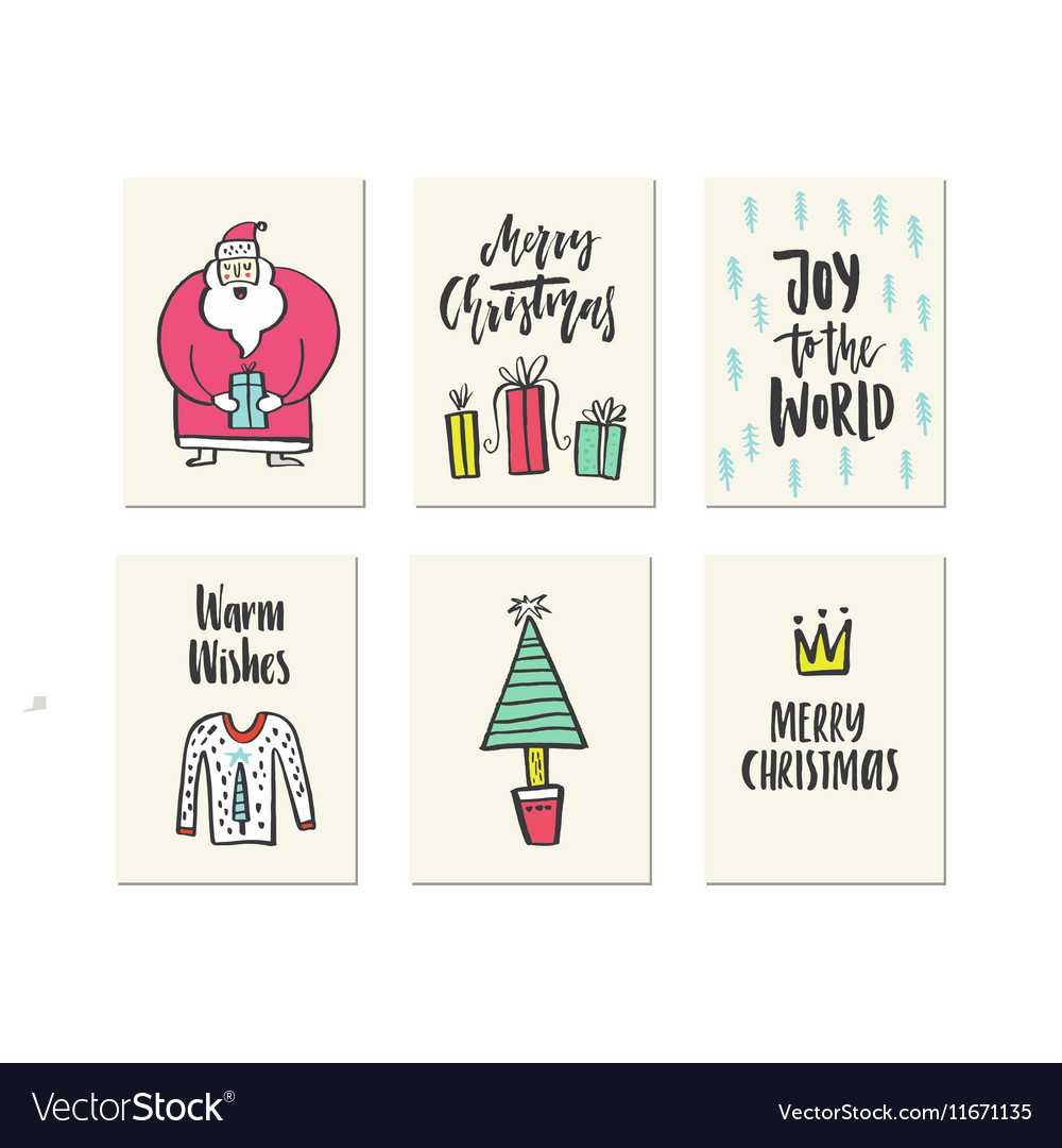 Christmas Card Templates Throughout Christmas Note Card Templates