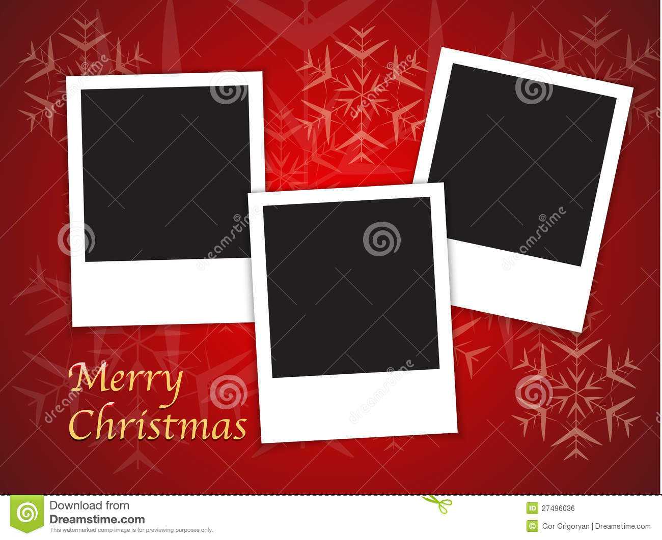 Christmas Card Templates With Blank Photo Frames Stock For Free Christmas Card Templates For Photographers