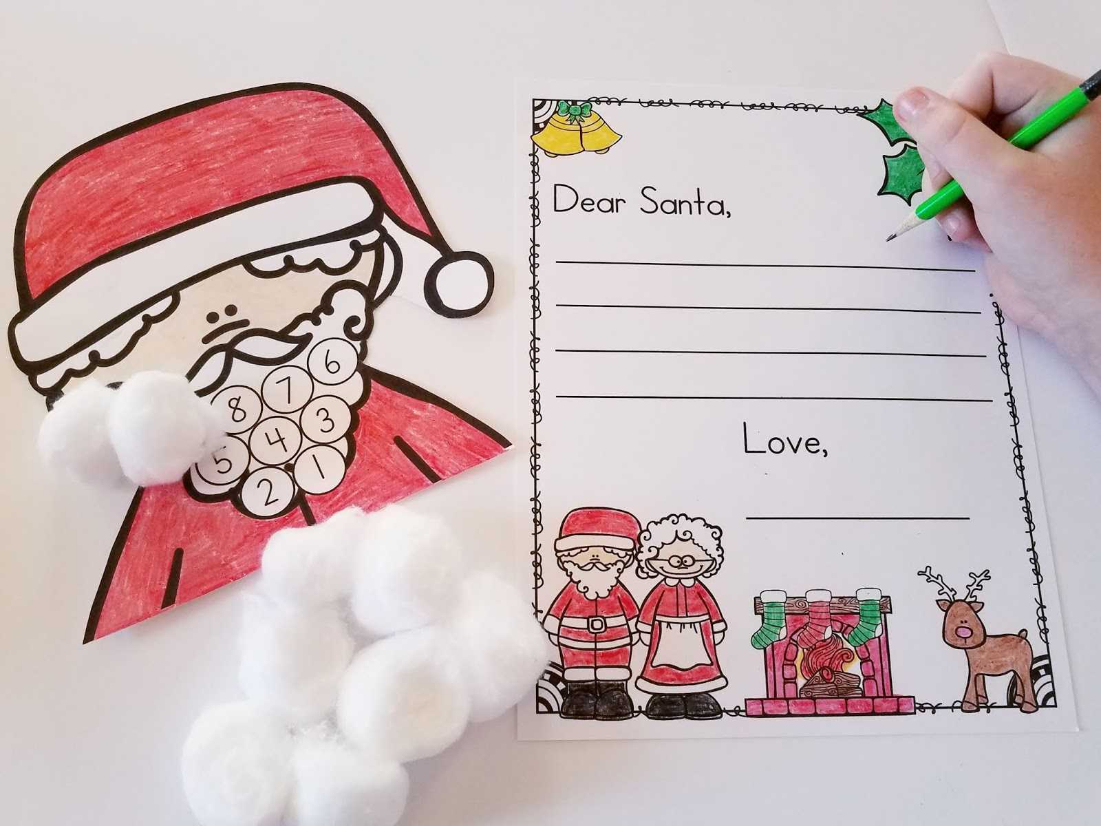 Christmas Countdown Santa And Dear Santa Letter | Mrs For Dear Santa Template Kindergarten Letter