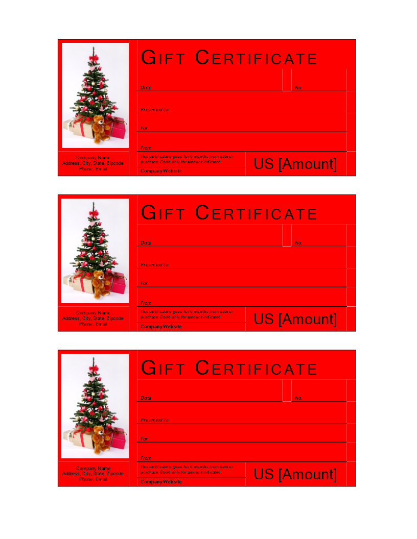 Christmas Gift Certificate Template | Templates At Pertaining To Free Christmas Gift Certificate Templates