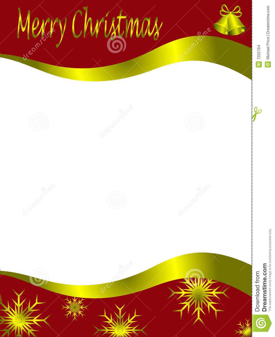 Christmas Letter Template Stock Vector. Illustration Of Gold Inside Christmas Letter Templates Free Printable