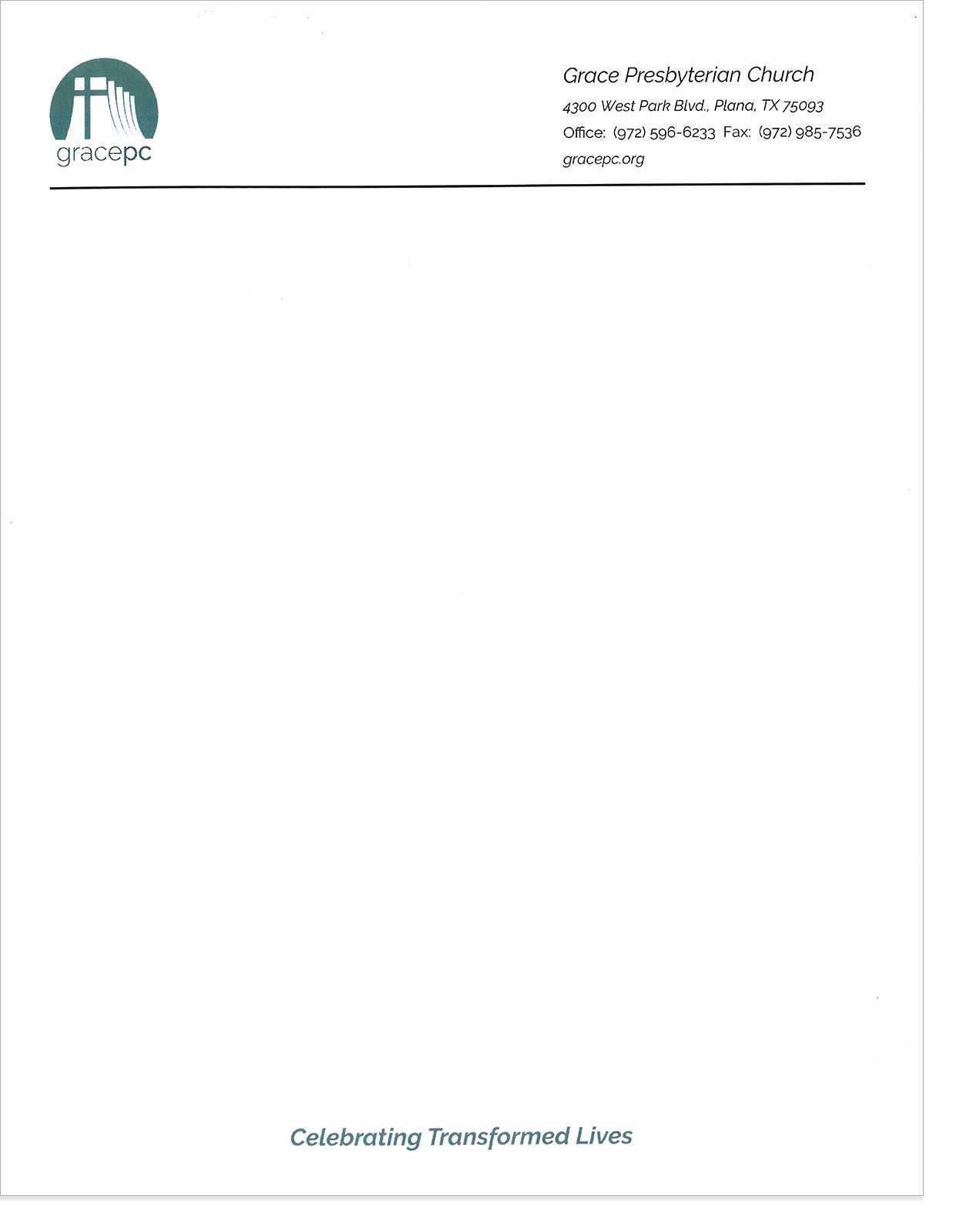 Church Letterhead Examples In Church Letterhead Templates