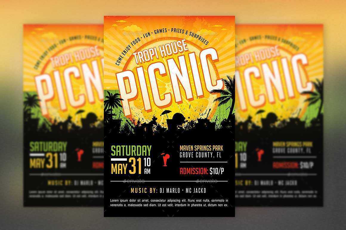 Church Picnic Flyer Templates - Cards Design Templates In Church Picnic Flyer Templates