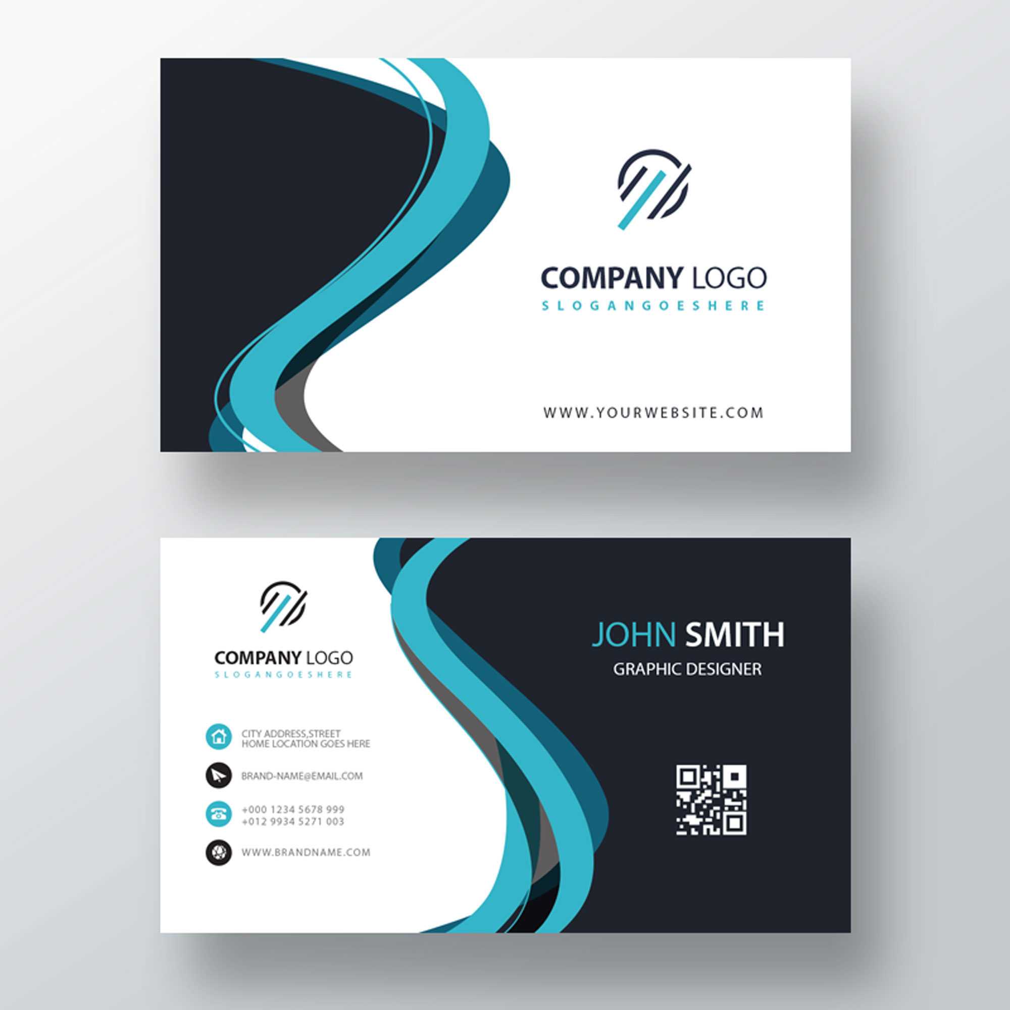 Classic Company Visiting Card Template | Free Customize Pertaining To Designer Visiting Cards Templates