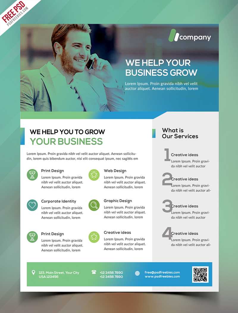 Clean Business Flyer Template Free Psd | Psdfreebies Intended For Flyers For Cleaning Business Templates