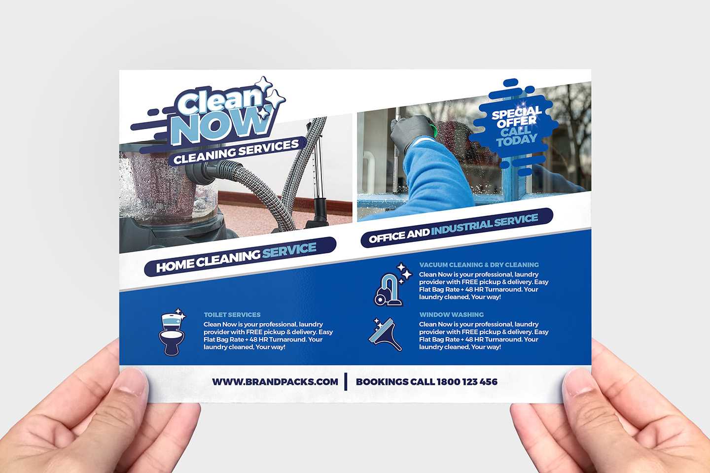 Cleaning Service Flyer Template In Psd, Ai & Vector – Brandpacks With Regard To Cleaning Company Flyers Template